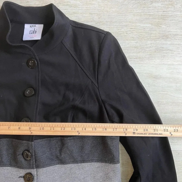 CAbi M #3176 Osaka Nights Convertible Jacket Coat Black Gray Career Classic - Picture 16 of 16